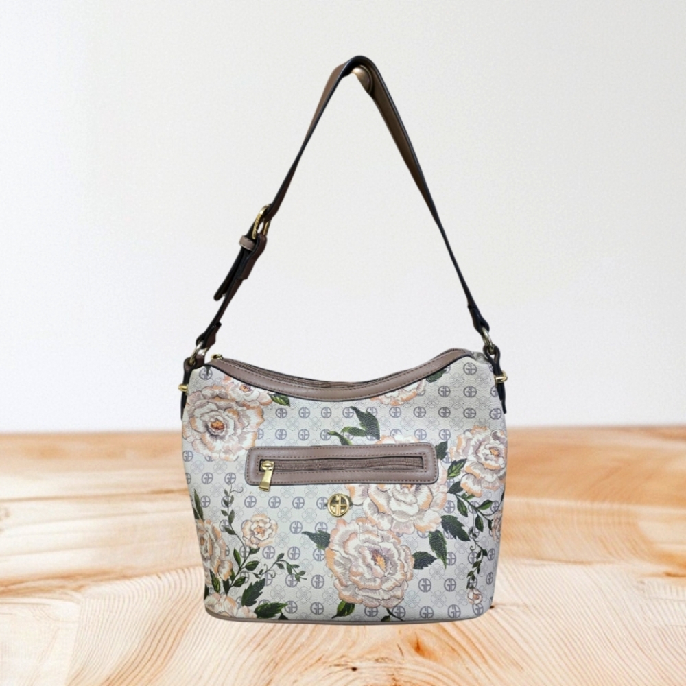 Giani Bernini Floral Shoulder Hobo Bag - Picture 3 of 9